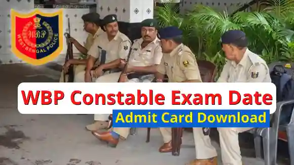 wbp constable 2021 exam date and admit card